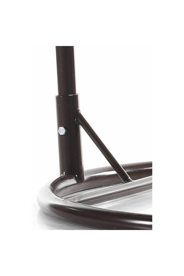 Almina Bahçe Salıncağı Hamak Tek Kişilik Makrome El Örgüsü Krem Kapalı Askılı Tekli Salıncak - 4