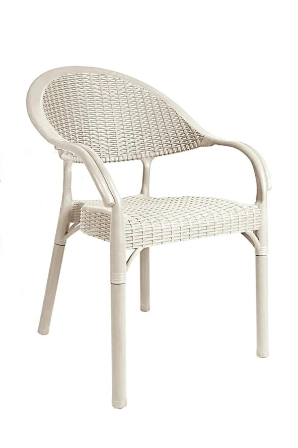 Almina Rattan Masa Takımı 80x140 Camsız Masa 6 Kişilik Bambu Sandalye Seti Bahçe Balkon Teras Takımı - 5