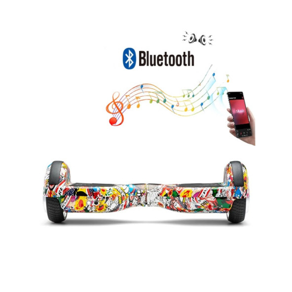 Citymate Elektrikli Kaykay Hoverboard Bluetooth 6.5 Inch Desen19 - Resim 2