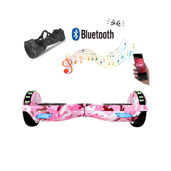 CityMate Elektrikli Kaykay Full Ledli Hoverboard Bluetooth Hoparlörlü 6.5 Inch Desen 05 - 6