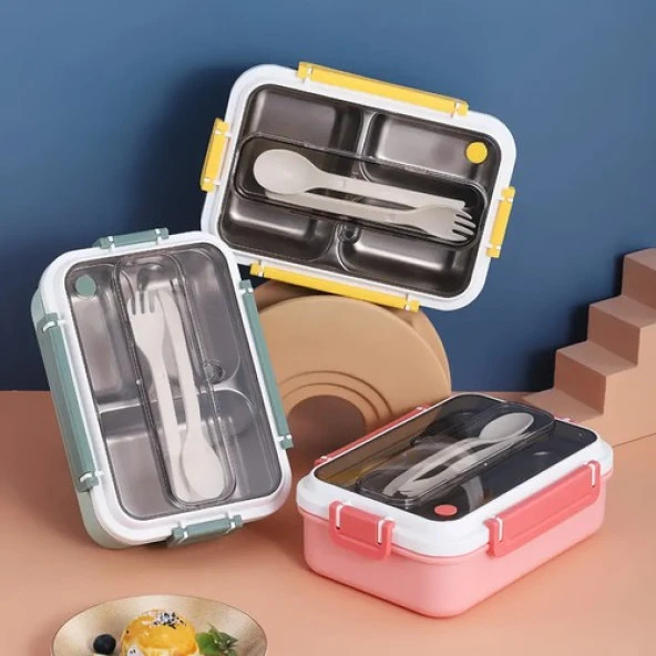 Vagonlife Lunch Box Sefer Tası Yemek Kabı Vagonlife Pembe Vgn528 - 2