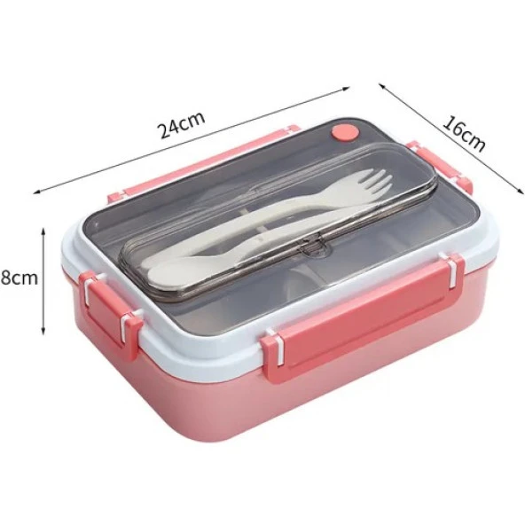 Vagonlife Lunch Box Sefer Tası Yemek Kabı Vagonlife Pembe Vgn528 - 5