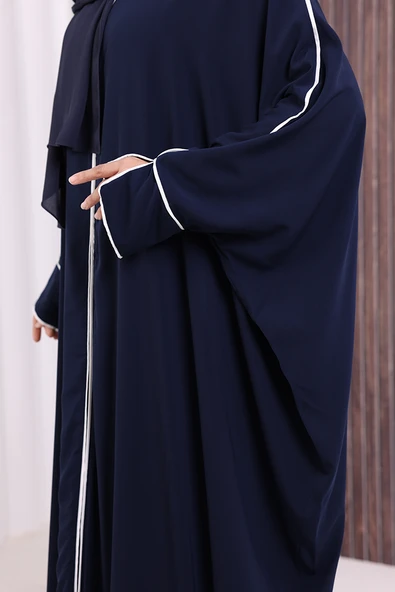 Fermuarlı Yarasakol Ferace 6002 Lacivert - Resim 6