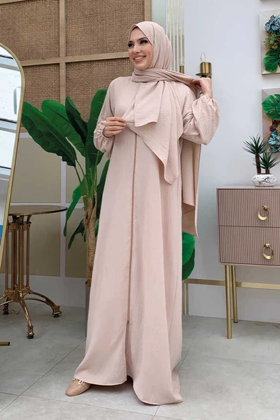 Şallı Namaz Elbisesi 3857 Taş