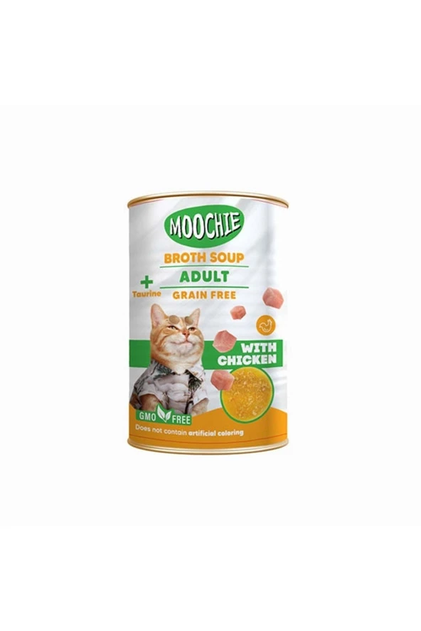 MOOCHIE Tahılsız Taurin Tavuklu Kedi Ödülü Çorbası 135 Ml