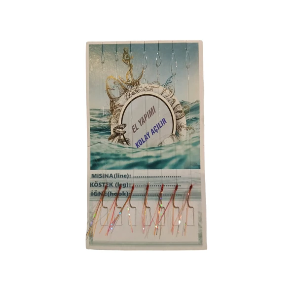 7 Beyaz İğneli Turuncu Simli El Yapımı Karton Çapari ürün görseli 1