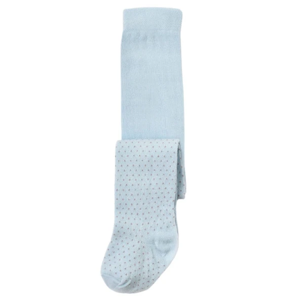 Bibaby Biorganic Klasik Puanlı Külotlu Çorap 68438 Mavi