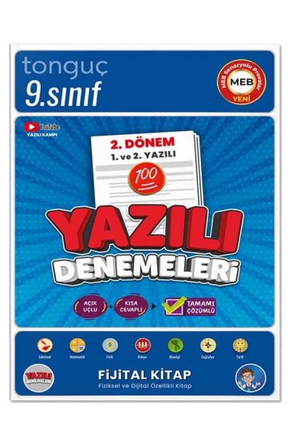 9. Sınıf Yazılı Denemeleri 2. Dönem 1 ve 2. Yazılı - Tonguç Yayınları