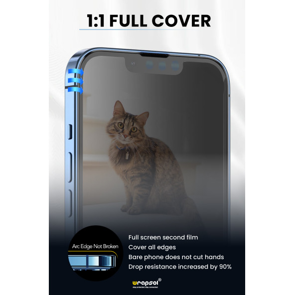 iPhone 15 Pro Max Hayalet Kırılmaz Cam Ekran Koruyucu Kolay Uygulama Aparatlı - 2
