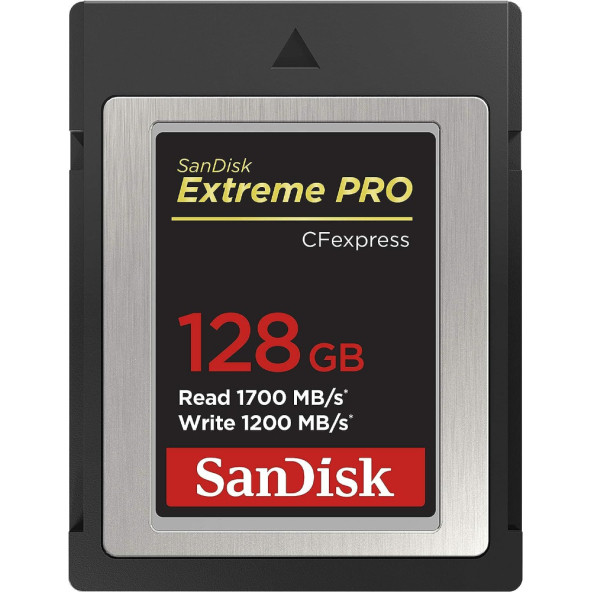 SanDisk Extreme PRO CFexpress 128GB SDCFE-128G-GN4NN 1700MB/s Type B XQD 4K Hafıza Kartı