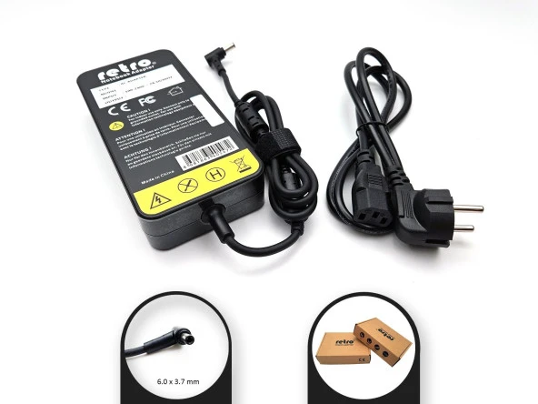 RETRO Asus 20V 14A 280W Pinli Uç 6.0 mm Notebook Adaptör RPA-AC345