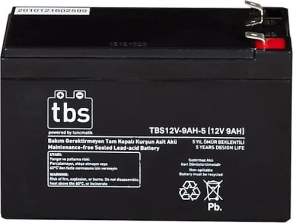TUNCMATIK BLACK BATTERY 12V-9AH UPS TIP AKU TSK7028