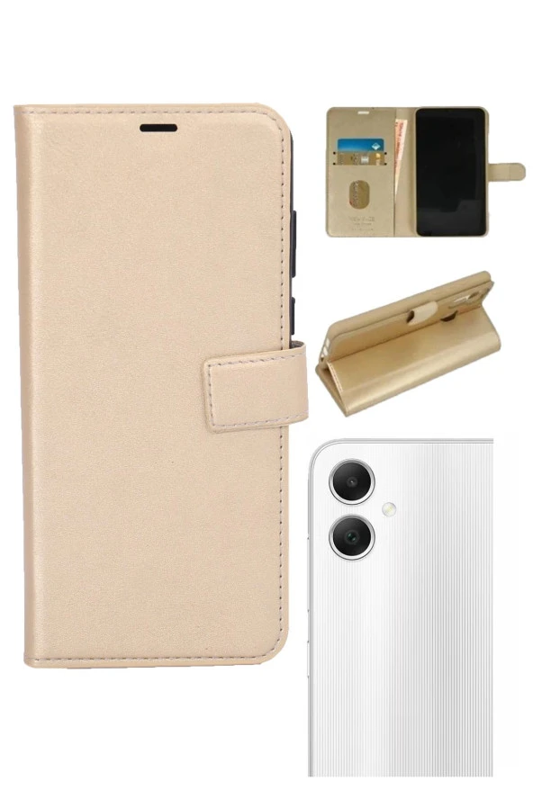 Samsung Galaxy A05 Kamera Korumalı Cüzdanlı ve Kapaklı Kılıf ürün görseli