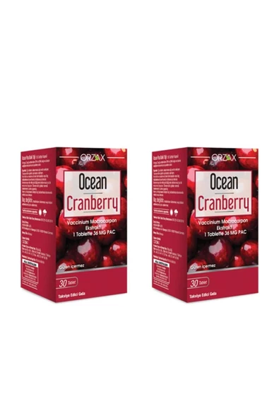 Ocean Cranberry 30 Tablet X2 Adet