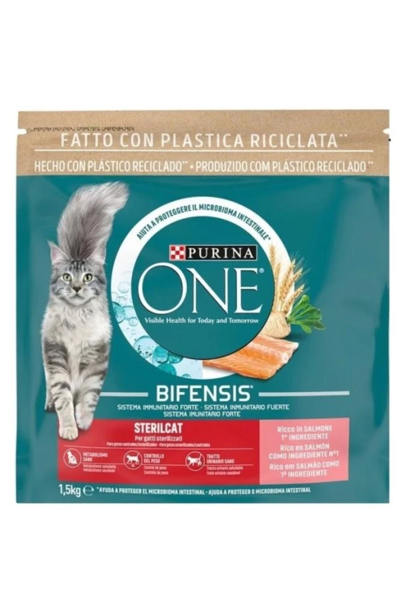 Purina One Somonlu Kısırlaştırılmış Kedi Maması 1,5 Kg