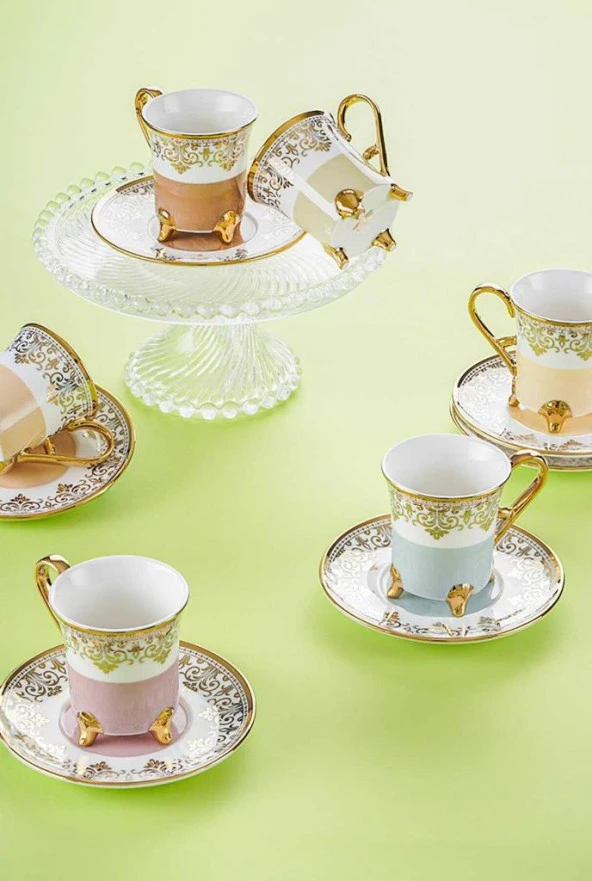 Acar Ornette 6 Lı Kahve Fincan Takımı-HXF-05083/12