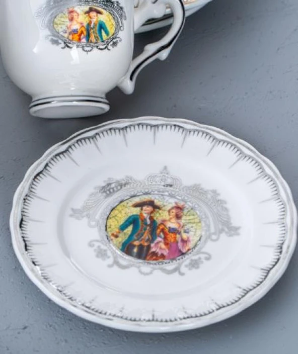 Acar Alessıa- 6'lı Porselen Kahve Fincan Takımı GRN-05025/12 - 4