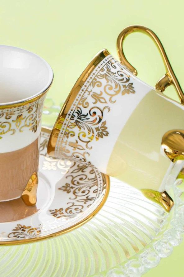 Acar Ornette 6 Lı Kahve Fincan Takımı-HXF-05083/12 - 2