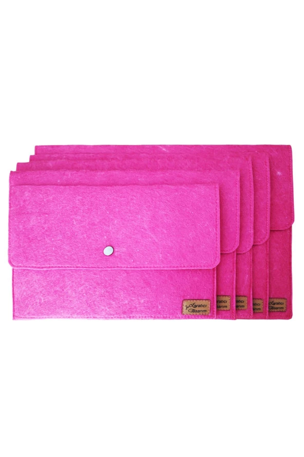 Keçe Tablet Kılıfı Fuşya Apple Samsung Asus Lenovo Casper Tüm Markalara Uyumlu - Resim 4