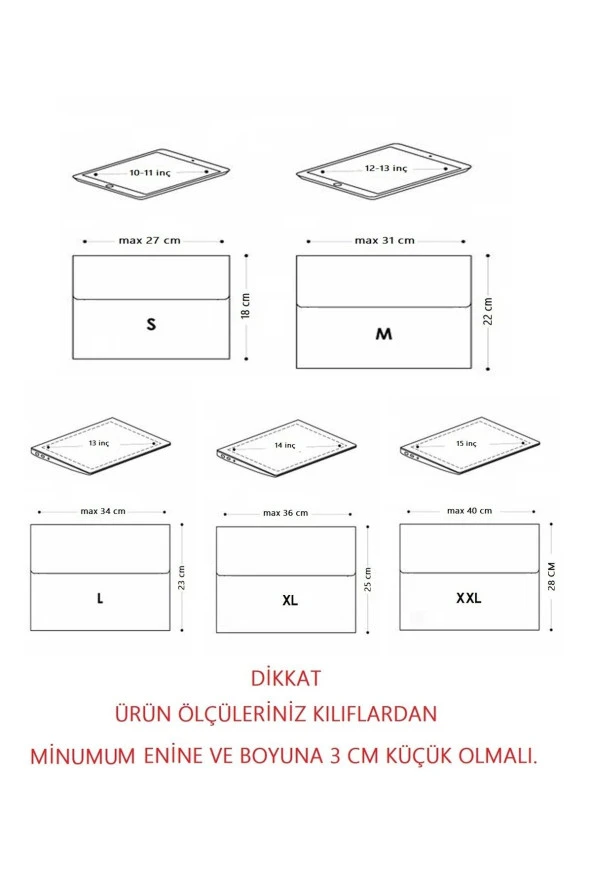 Keçe Tablet Kılıfı Pembe Apple Samsung Asus Lenovo Casper Tüm Markalara Uyumlu - 5