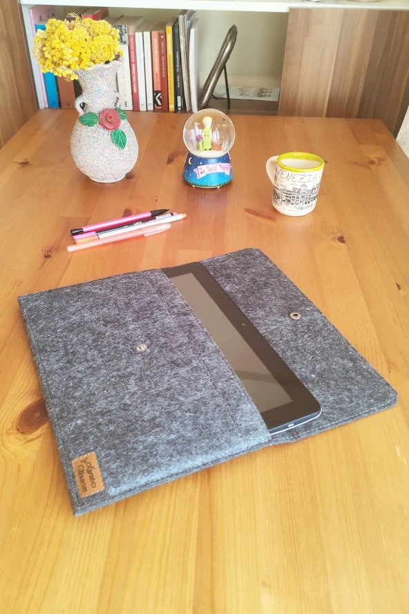 Keçe Tablet Kılıfı Antrasit Apple Samsung Asus Lenovo Casper Tüm Markalara Uyumlu ürün görseli