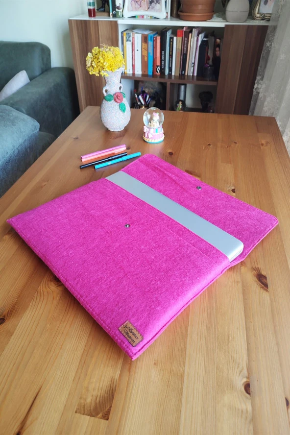 Keçe Tablet Kılıfı Fuşya Apple Samsung Asus Lenovo Casper Tüm Markalara Uyumlu ürün görseli