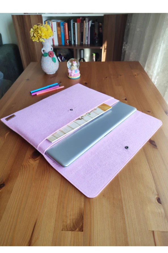 Keçe Tablet Kılıfı Pembe Apple Samsung Asus Lenovo Casper Tüm Markalara Uyumlu - 2