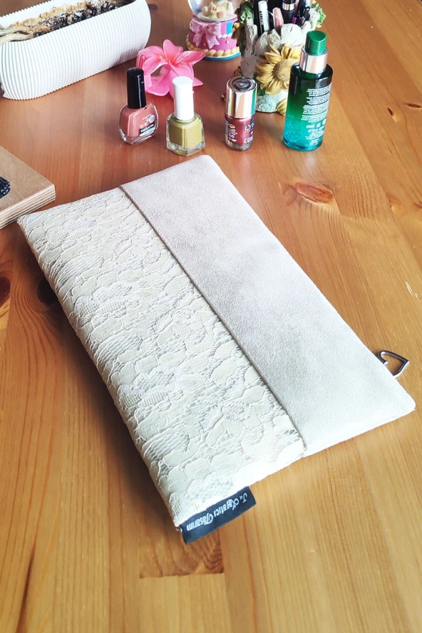 Kadın Portföy & Clutch Çanta Pudra