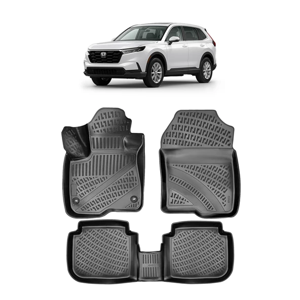 Rizline Honda CRV 2023 ve Sonrası 3D Havuzlu Paspas Siyah ürün görseli