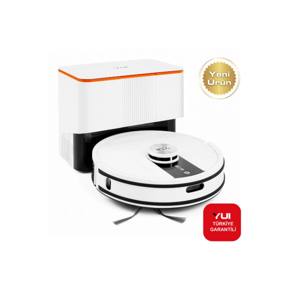 Yui S7 Plus Akıllı Çöp Istasyonlu Robot Vacuum & Mop Süpürge Beyaz(Yuı Türkiye Garantili)