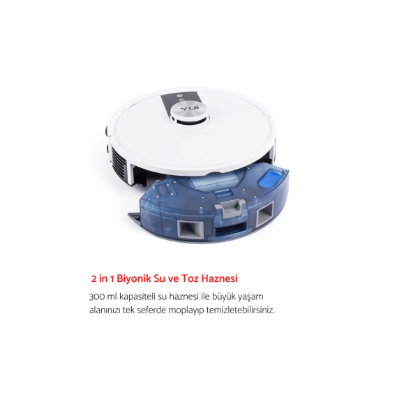 Yui S7 Plus Akıllı Çöp Istasyonlu Robot Vacuum & Mop Süpürge Beyaz(Yuı Türkiye Garantili) - 3
