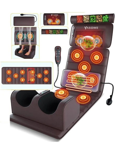 Yasomi Relaxon x10 Katlanabilir Elektrikli Tam Vücut Isıtmalı Masaj Yatağı - 5