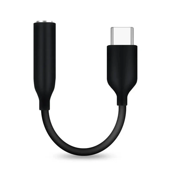 JH048 Type-C to 3.5 mm Siyah Kulaklık Aux Çeviri