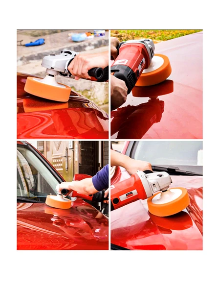 Germany Style Polisaj Süngeri Seti 3 Parça Polisaj Süngeri Pasta Cila Matkap Aparatı Seti - 2