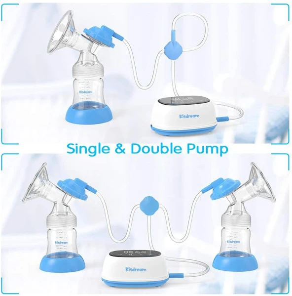 Şarjlı Süt Sağma Pompası 4 Mod 9 Seviye Dokunmatik Led Ekran 10 Süt Saklama Poşeti - 2