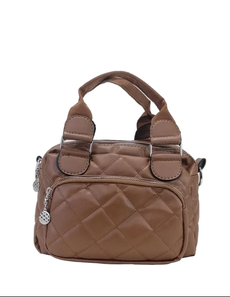 LV-400 Suni Deri Uzun Kol Askılı Kadın El ve Omuz Çantası - Resim 18