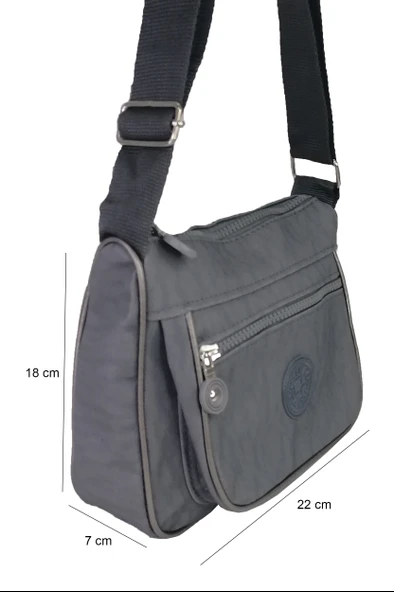 LV-2218 Krinkıl Kumaş Kadın Omuz Çantası - Resim 5