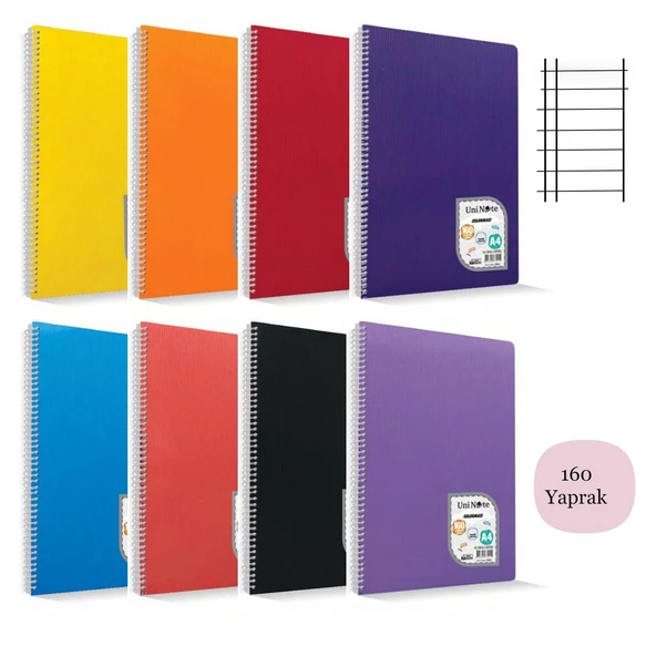 Çınar Colormaxi A4 160 Yaprak Plastik Kapak Spiralli Defter - 2