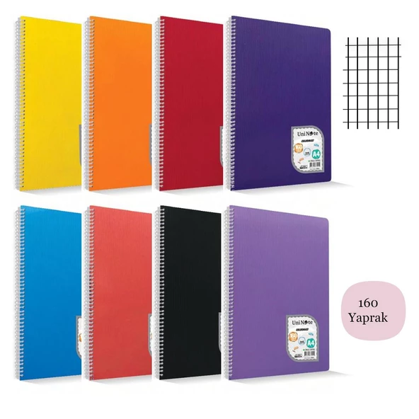Çınar Colormaxi A4 160 Yaprak Plastik Kapak Spiralli Defter - 3