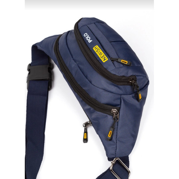 ANIL BAGS Suya Dayanıklı 4 bölmeli USB ve Kulaklık Çıkışlı Bel ve Omuz Çantası - 2