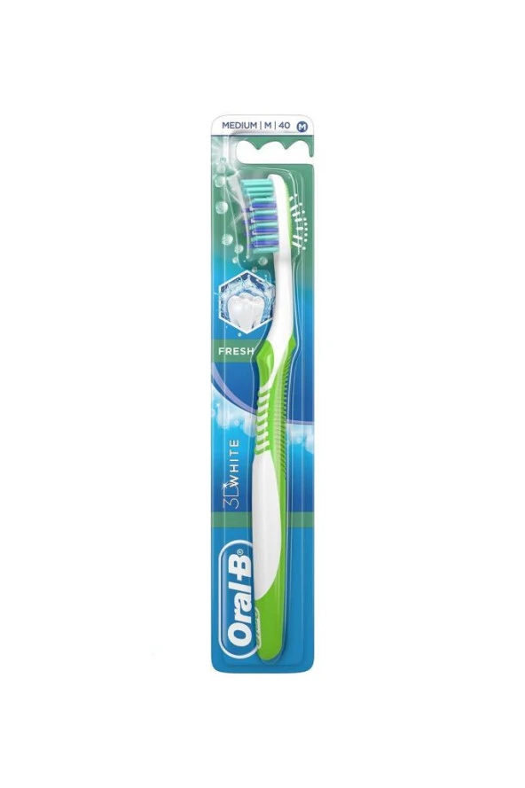 Oral-B 3D White 1+1 Orta-40 2li Paket Diş Fırçası