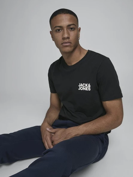 Jack Jones Corp Logo Regular Fit Erkek Tişört 12151955 - 3