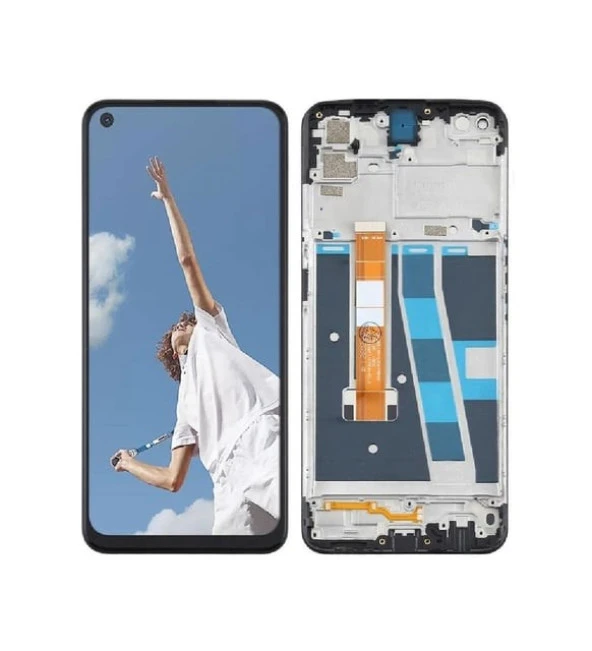 Oppo A52 Ekran Dokunmatik Çıtalı (Siyah)