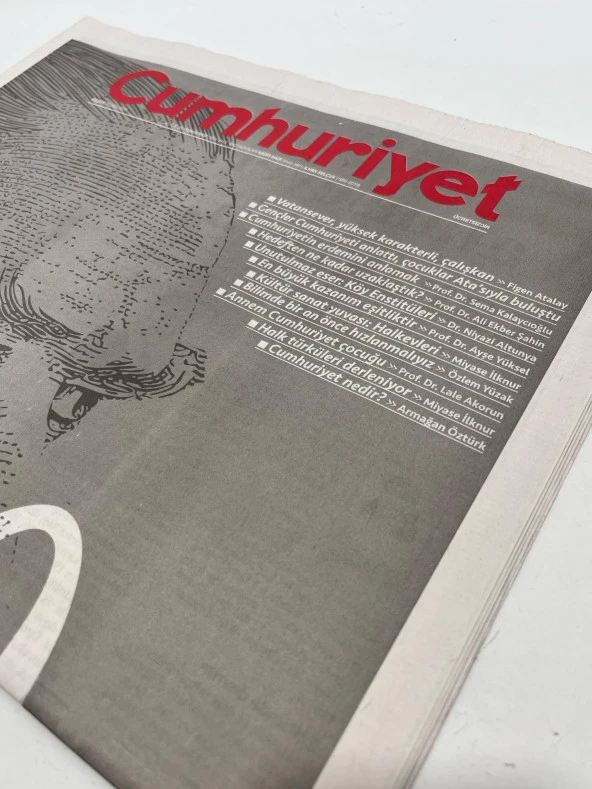 29 Ekim 2023 Cumhuriyet Gazetesi Eki (Aydınlanma) - Resim 4