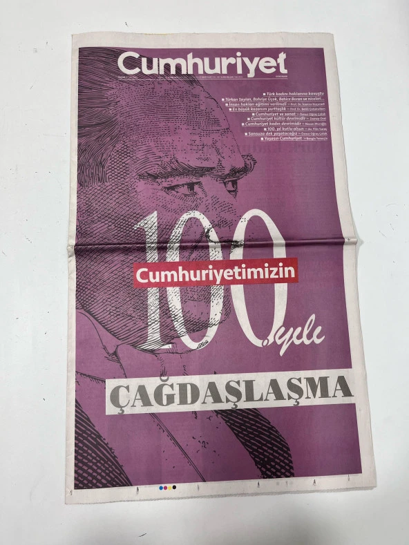 29 Ekim 2023 Cumhuriyet Gazetesi Eki (Çağdaşlaşma) - Resim 5