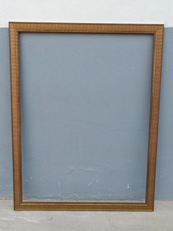 Sarı Yaldız İşlemeli Dekoratif Çerçeve 103x133cm 015 - 3