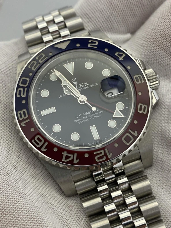 Rolex Gmt Master II 41mm Jubile Kordon Erkek Kol Saati 126710BLRO 2. El - Resim 3
