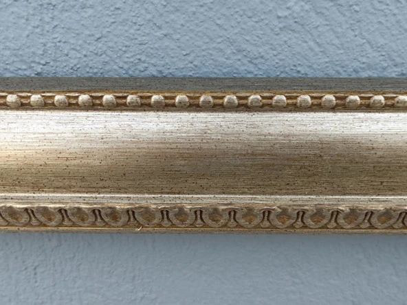 Sarı Yaldız İşlemeli Dekoratif Çerçeve 103x133cm 013 - 4