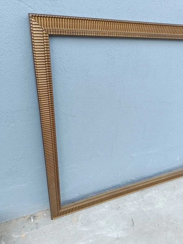 Sarı Yaldız İşlemeli Dekoratif Çerçeve 103x133cm 015 - 5