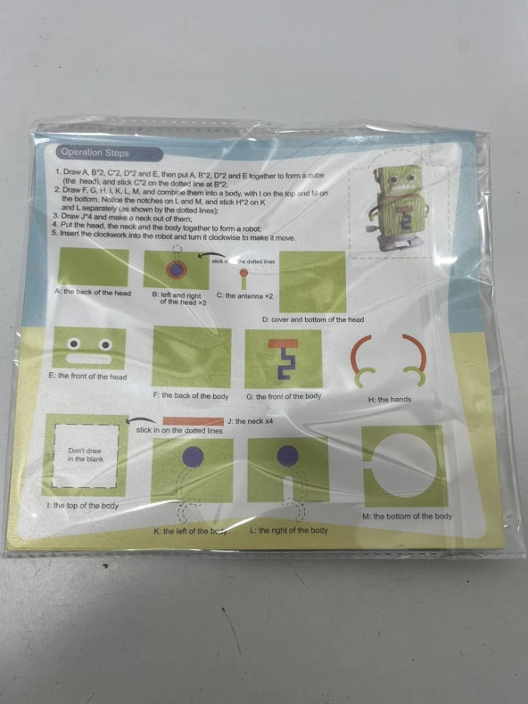 Yürüyen Robotlar 3D Kalem Şablon Kiti J601 - 6